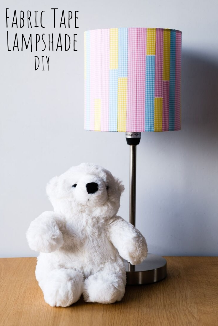 Fabric Tape Lampshade DIY