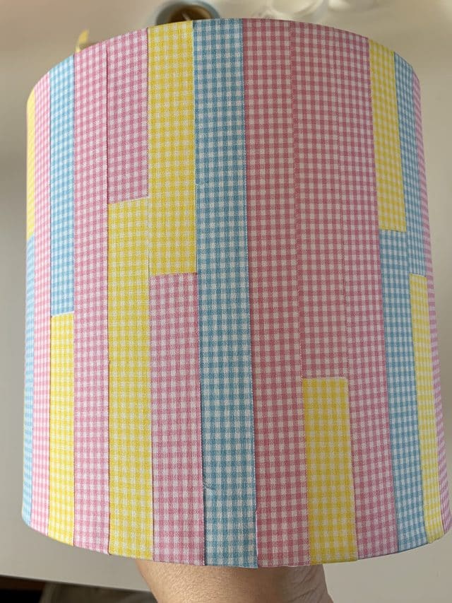 Fabric Tape Lampshade DIY