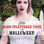 Easy Blood-Splattered Tank Costume for Halloween