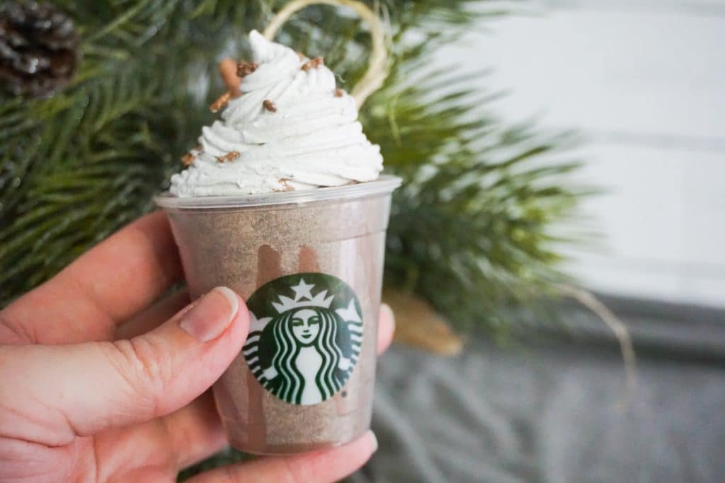 DIY Starbucks Frappuccino Ornament