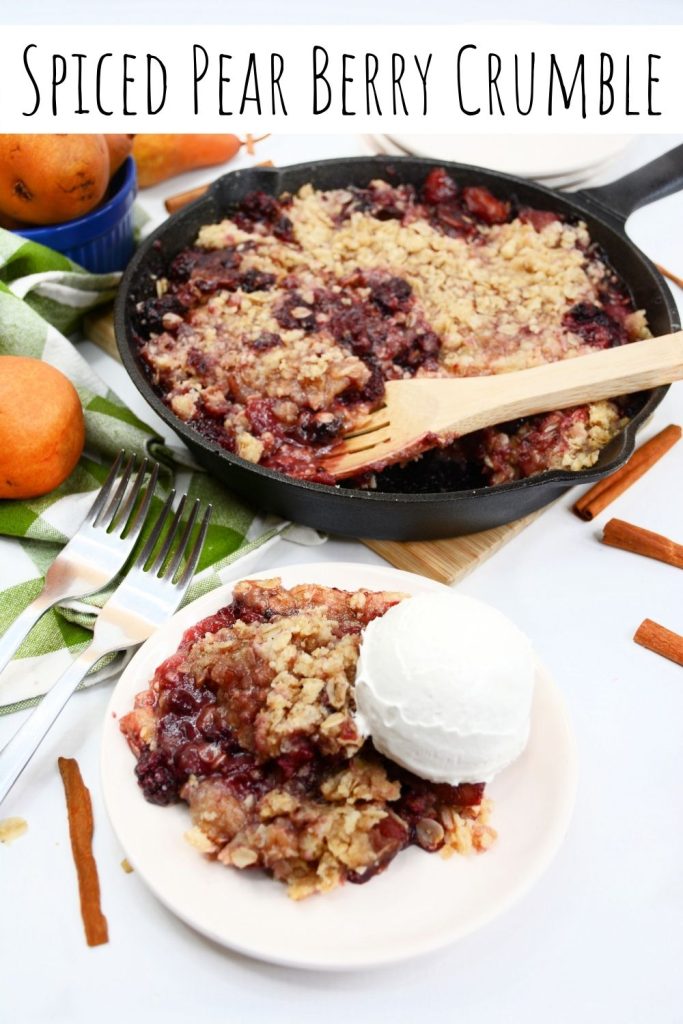 Spiced Pear Berry Crumble