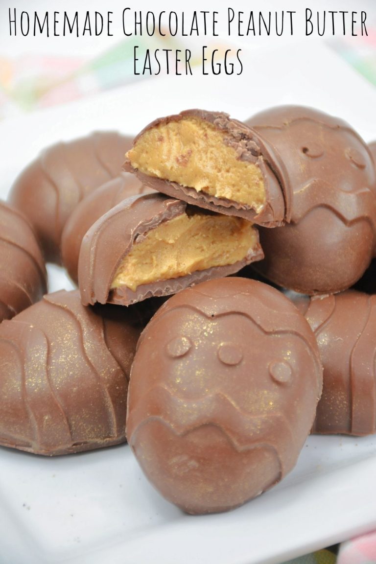 Homemade Chocolate Peanut Butter Easter Eggs