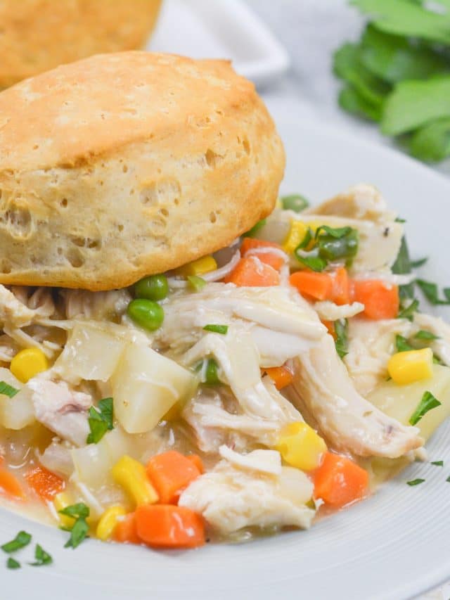 easy crockpot chicken pot pie