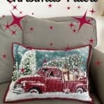 Easy No-Sew Christmas Pillow