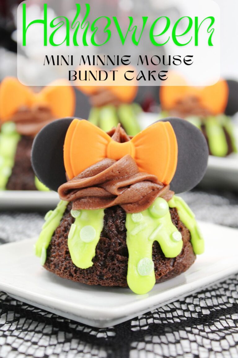 Halloween Mini Minnie Mouse Bundt Cakes