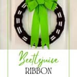 Beetlejuice Ribbon Wreath