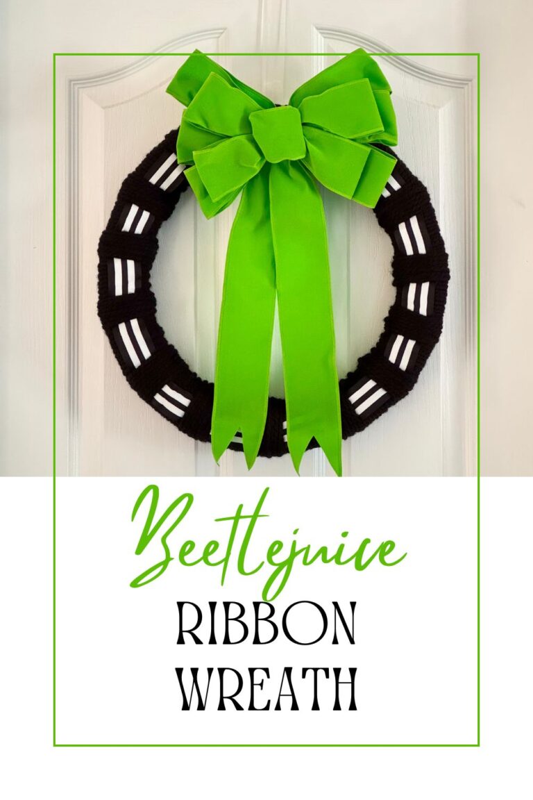 Beetlejuice Ribbon Wreath