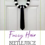 Fuzzy Hair Beetlejuice Wreath