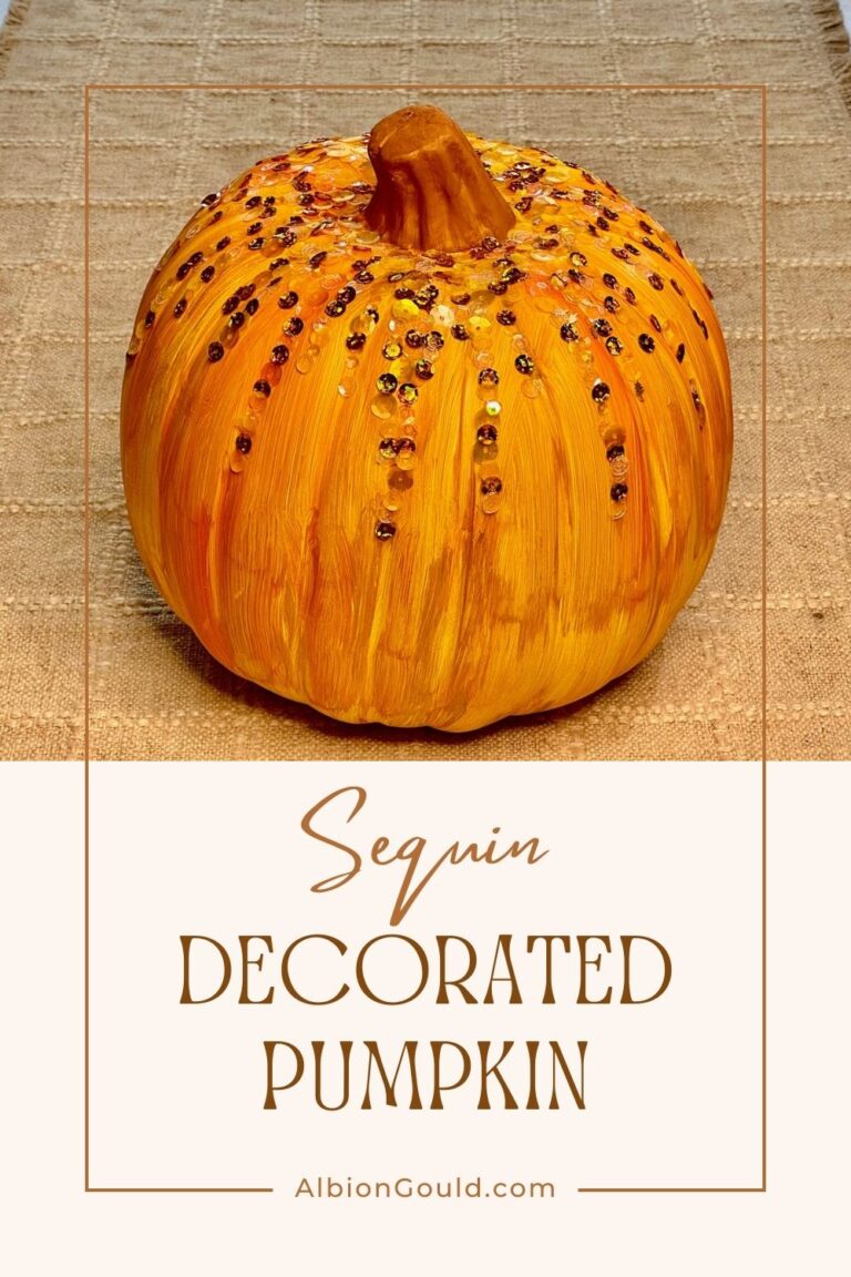 Sequin Decorated Pumpkin