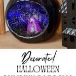Decorated Halloween Pumpkin Diorama