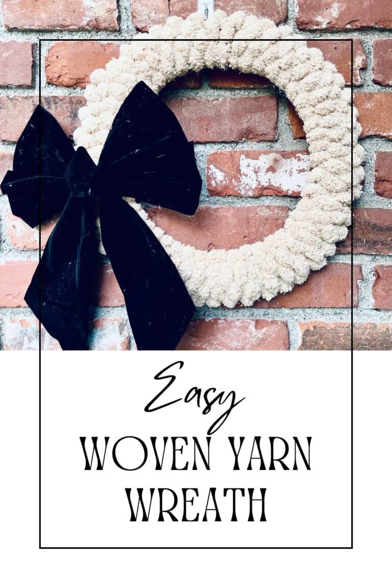 Easy Woven Yarn Wreath