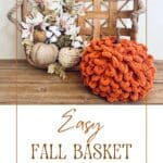Easy Fall Basket Display Easy Fall Basket Display