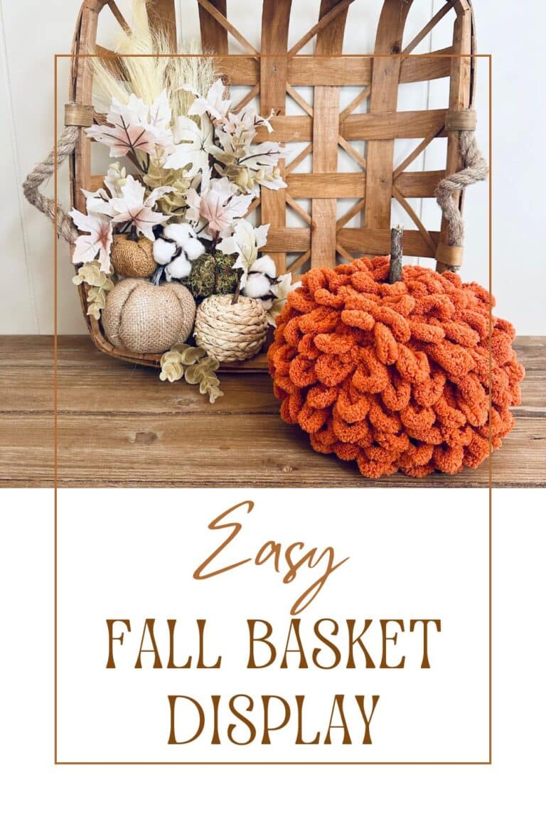 Easy Fall Basket Display