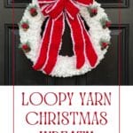 Classic Loopy Yarn Christmas Wreath