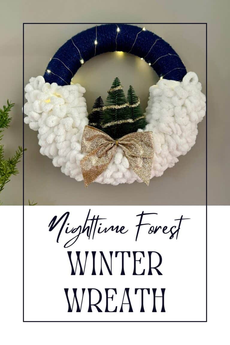 Nighttime Forest Winter Wreath