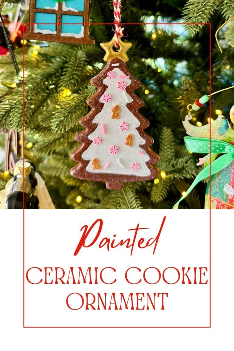 Painted Ceramic Cookie Ornament