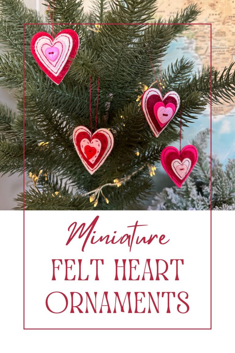 Miniature Felt Heart Ornaments