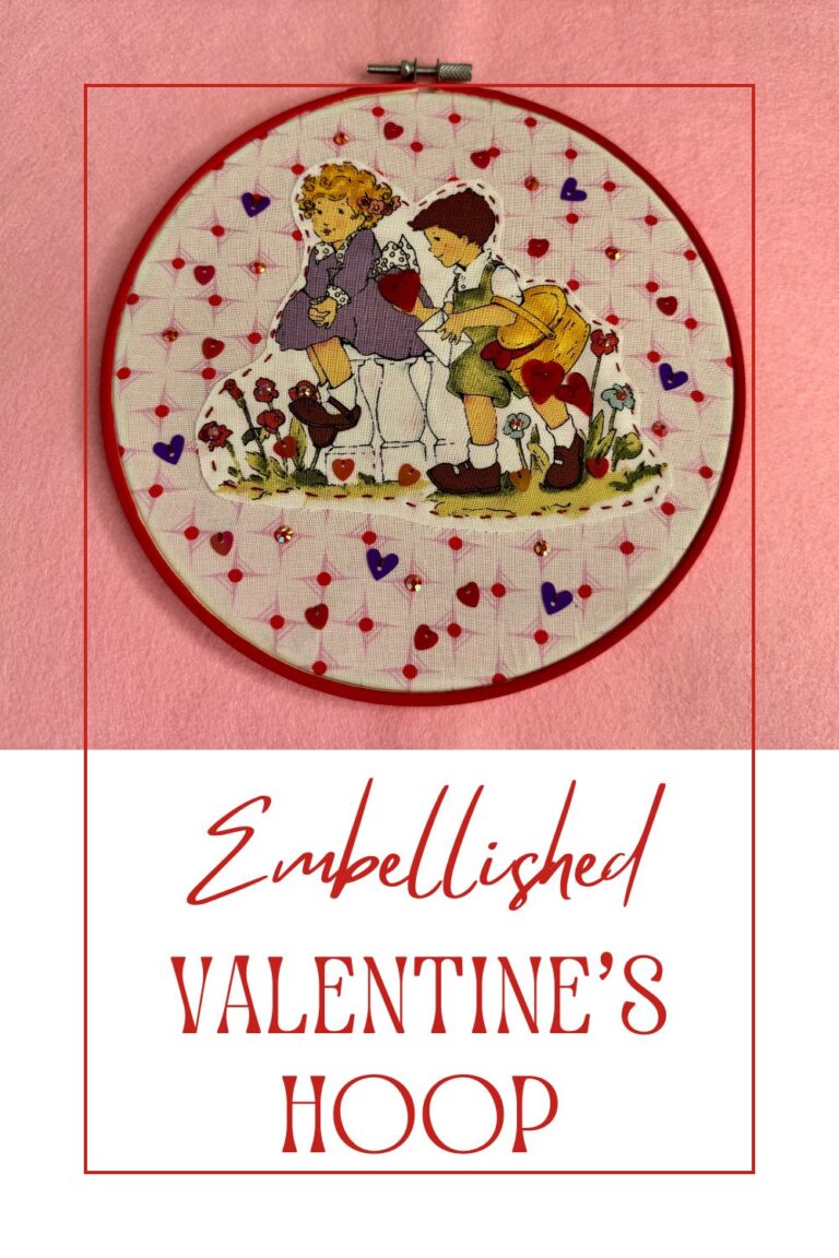 Embellished Valentine’s Hoop