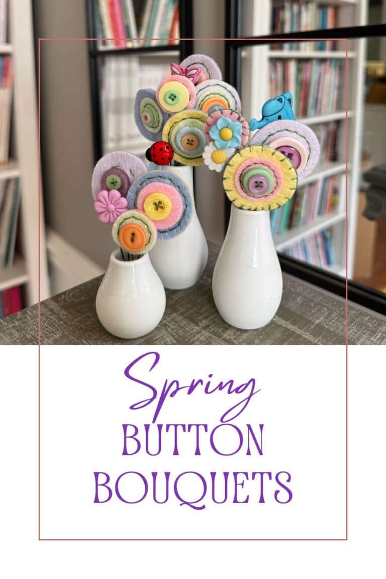 Spring Button Bouquets