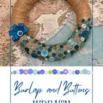 Burlap and Buttons Wreath