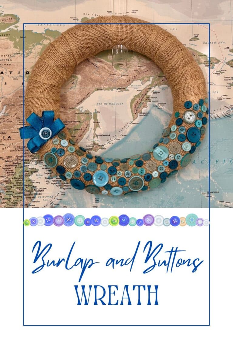 Burlap and Buttons Wreath