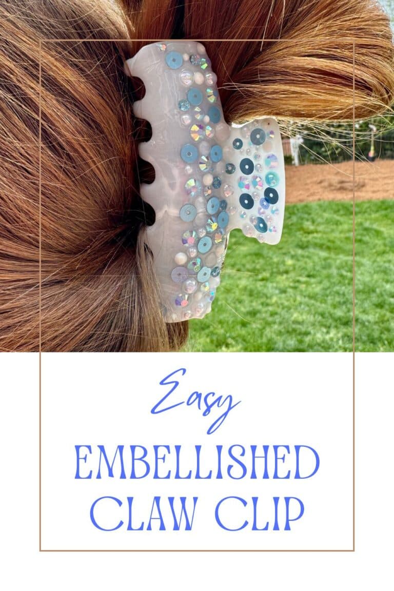 Easy Embellished Claw Clip
