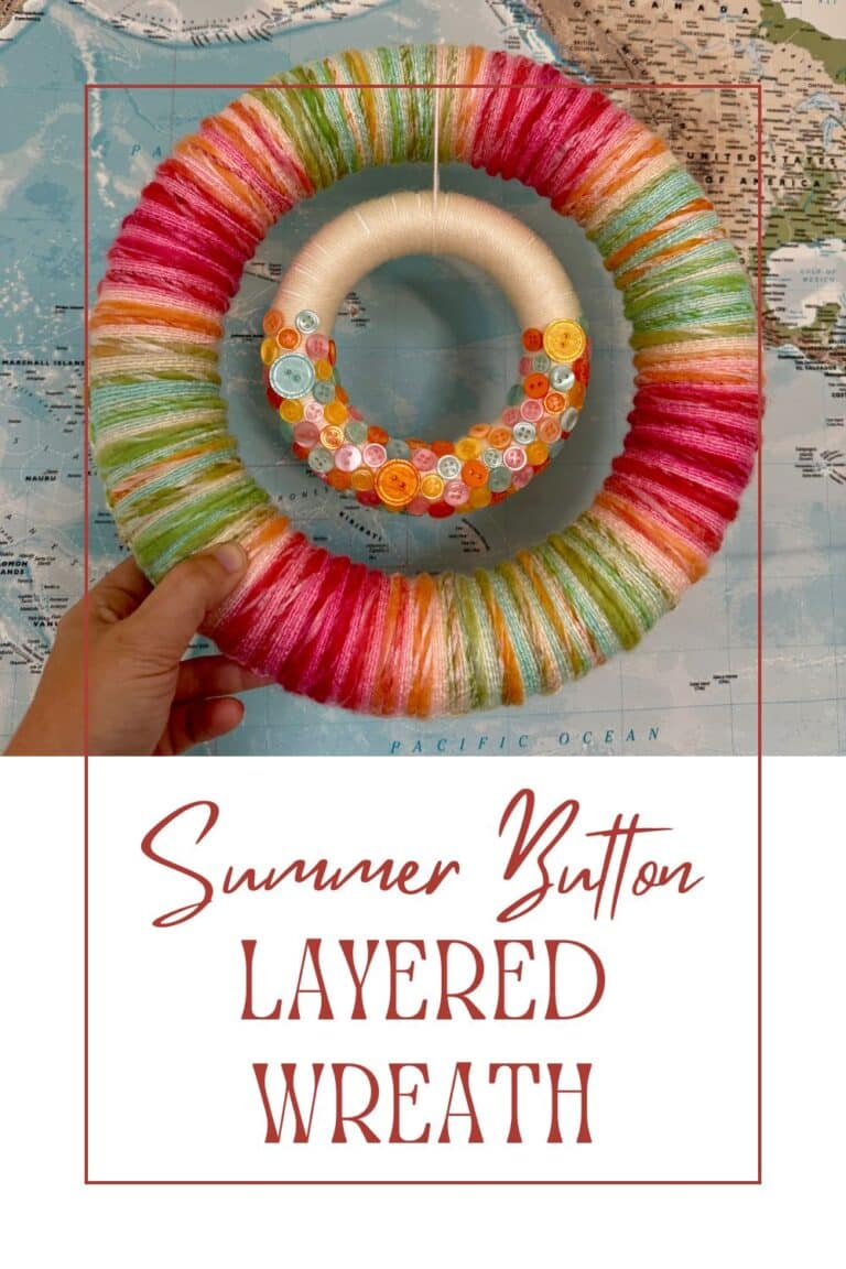 Summer Button Layered Wreath